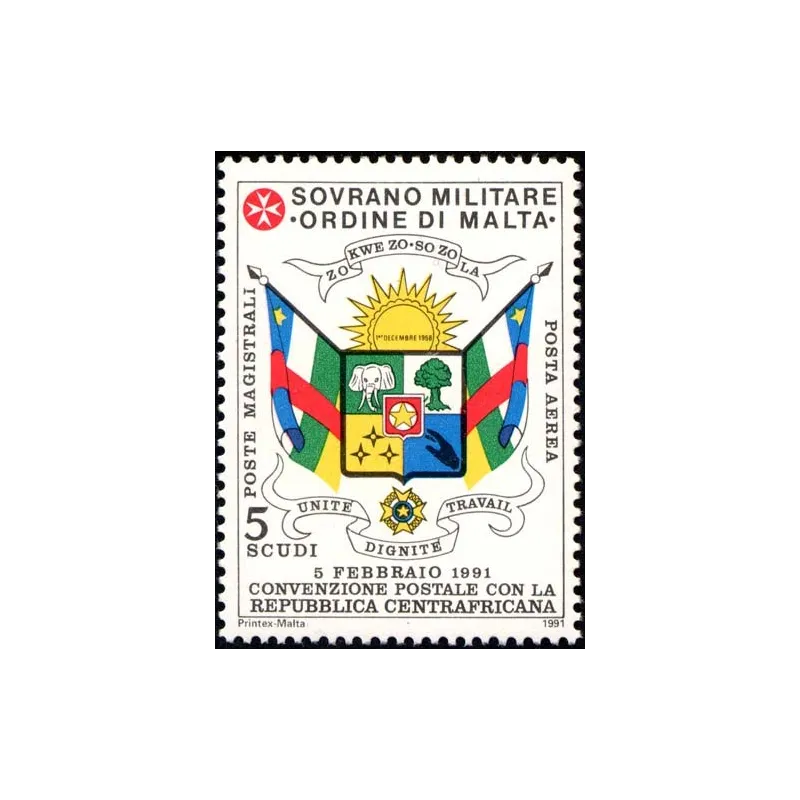 Postal Convention with Central African Republic