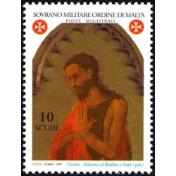 Saint John the Baptist patron of the order