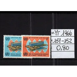 1966 Katalogstempel 151-152