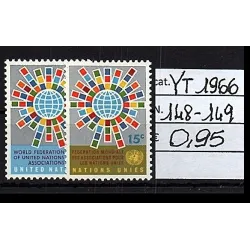 1966 Katalogstempel 148-149