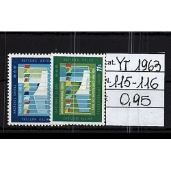 1963 stamp catalog 115-116