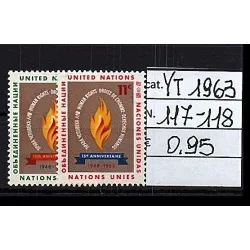 1963 stamp catalog 117-118