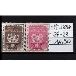 Briefmarkenkatalog 1954 27-28