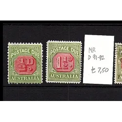 1909 catalog stamp D91-92