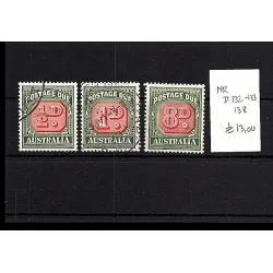 1909 catalog stamp D132-138