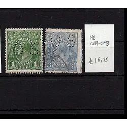 Briefmarkenkatalog 1915 89-93