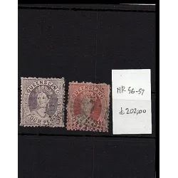 1866 Catalog stamp 56-57