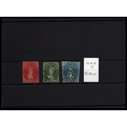 1855 Catalog stamp 14-16-17