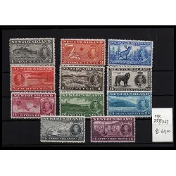 1937 stamp catalog 257/267