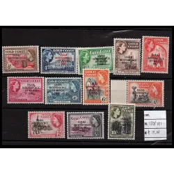 1957 Catalog stamp 170/181