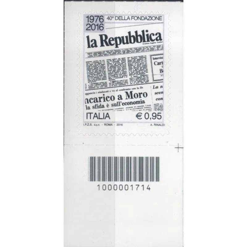 40th anniversary of the foundation of the newspaper "la Repubblica"