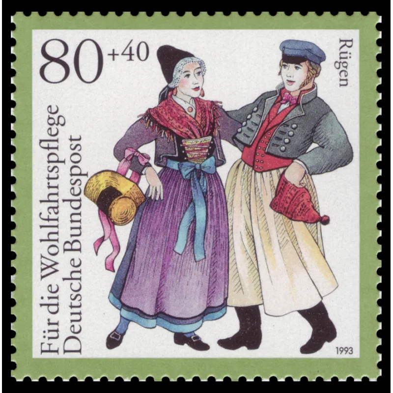 Traditional Costumes - Rügen, Mecklenburg-Pomerania Front