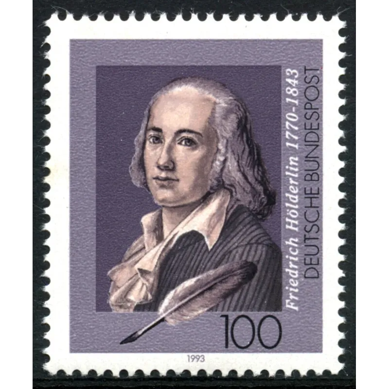 Friedrich Hölderlin by Franz Karl Hiemer