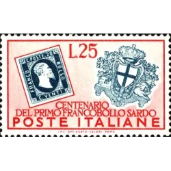 Centenary of the first Sardinian postage stamps