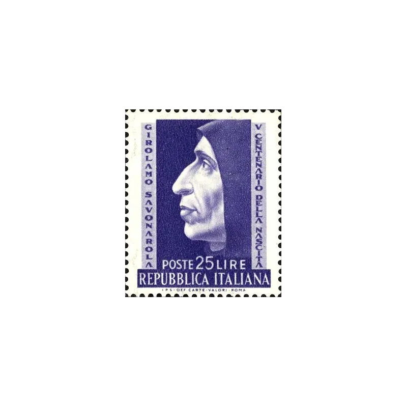 5th centenary of the birth of Fra Girolamo Savonarola