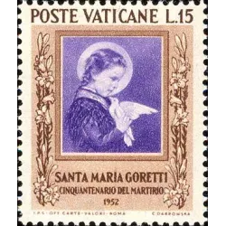 50th anniversary of the martyrdom of holy maria goretti