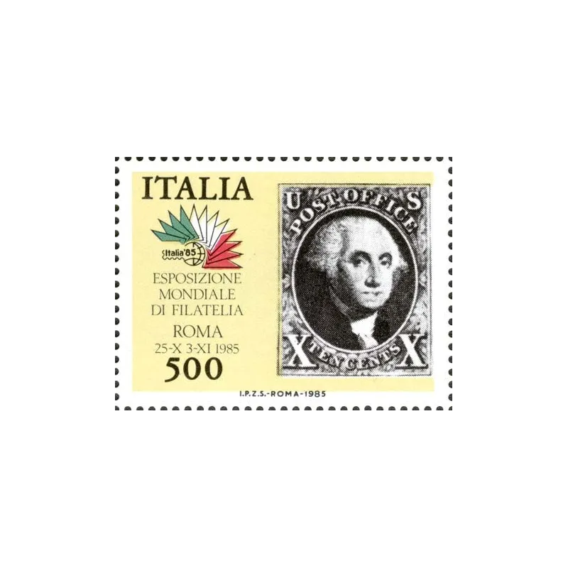 International philately exhibition in Rome - stamps from the 5 continents