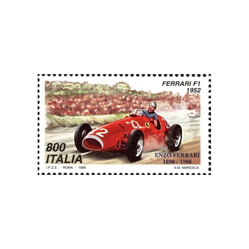 Weltbriefmarkenausstellung, Mailand - Tag Ferrari