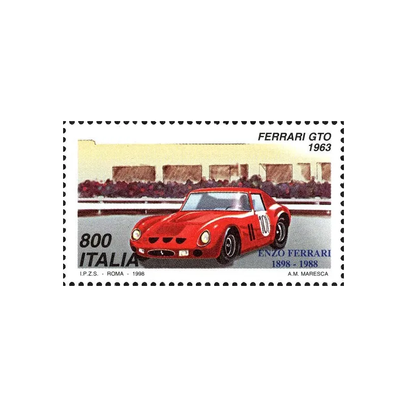 Weltbriefmarkenausstellung, Mailand - Tag Ferrari